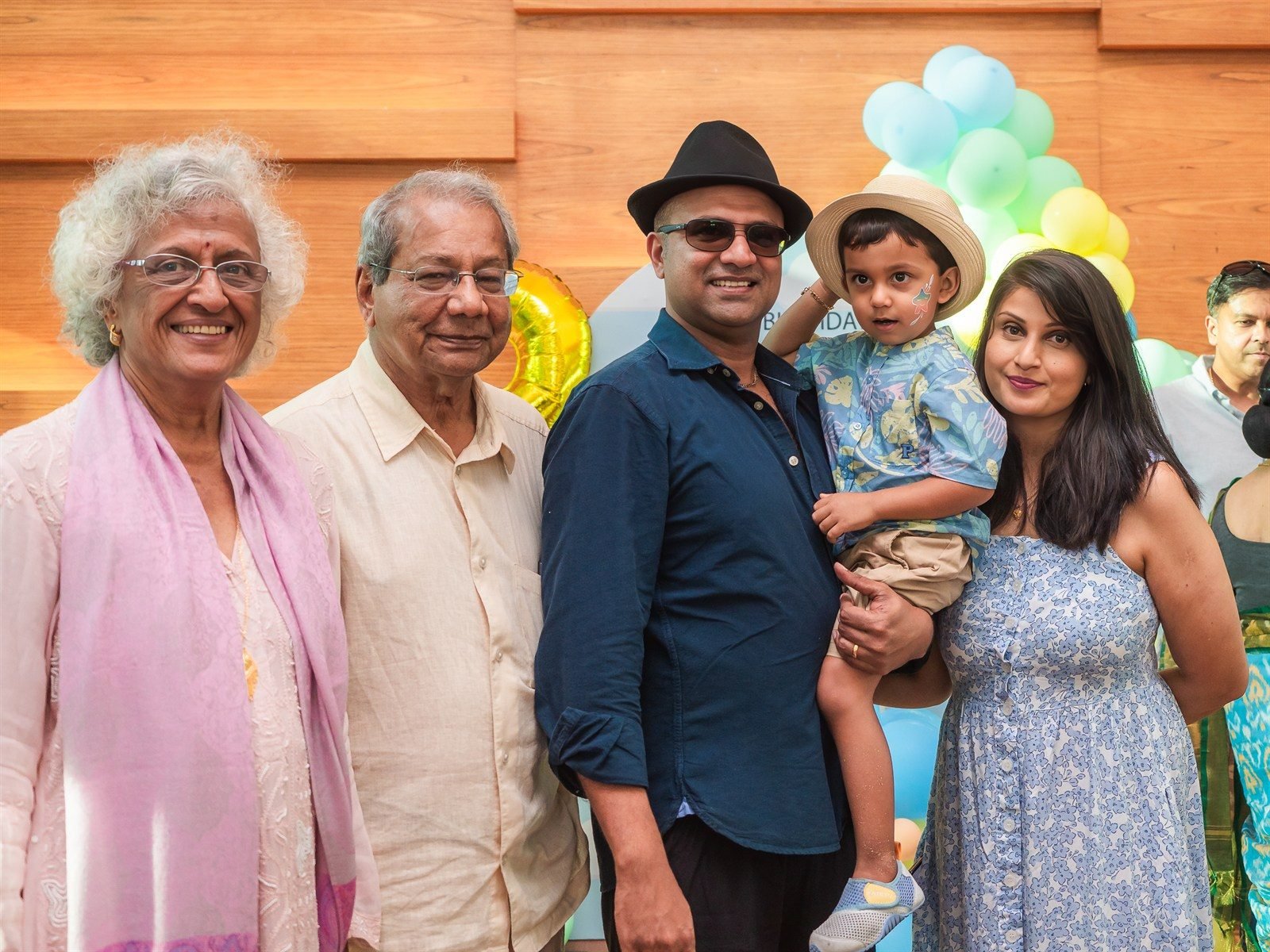 Aarmann with Grandparents & Family