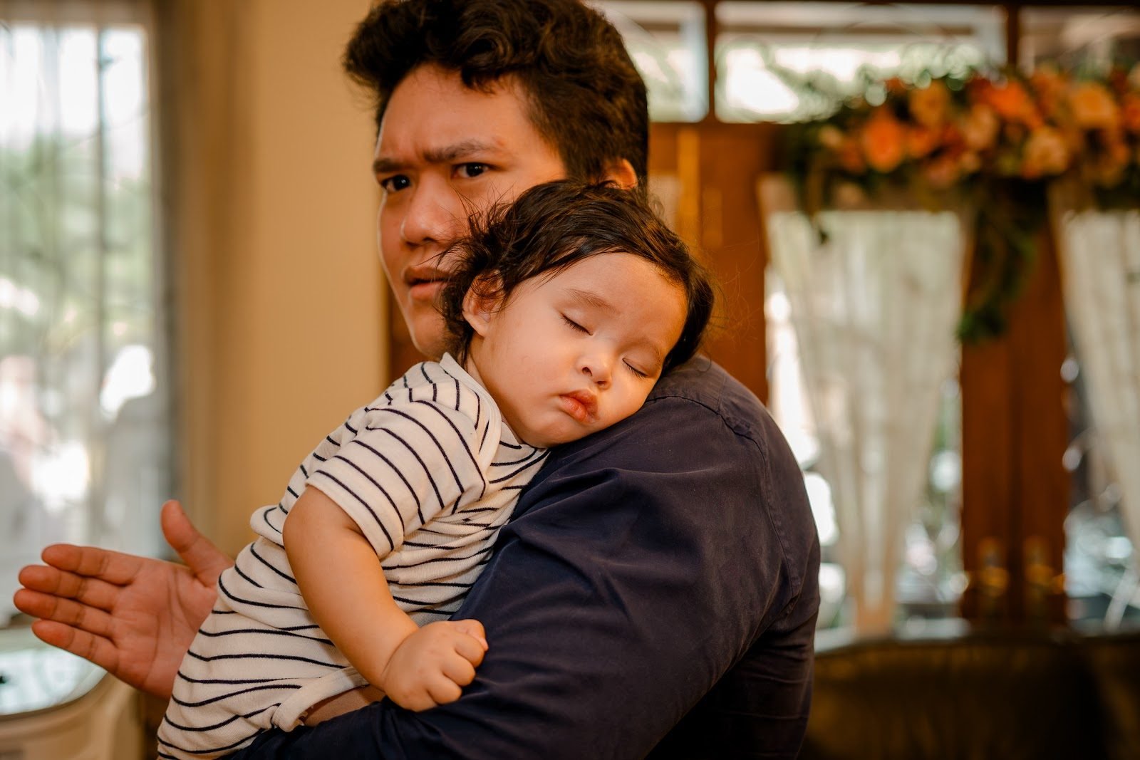 Baby Zayn & Father Heirloom Portrait